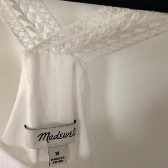 Madewell embroidered dress 👗 white Med NWOT - Picture 3 of 8